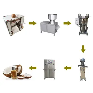 Fabriek Directe Verkoop Koude Virgin Kokosolie Making Machine Kokosolie Productielijn