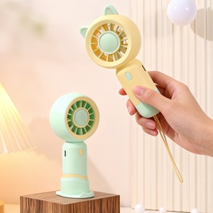 LingPan Portable <b>Fan</b> With <b>Stand</b> Rechargeable Battery 5W DC Motor Handheld Desk <b>Fan</b> For Outdoor Use - Product Image 2