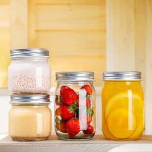 <span class=keywords><strong>Barattolo</strong></span> in Vetro per Alimenti <span class=keywords><strong>con</strong></span> <span class=keywords><strong>Coperchio</strong></span>, <span class=keywords><strong>Ermetico</strong></span>, per Marmellata, Miele, Sottaceti, Contenitore per Alimenti da 150ml, 250ml, 380ml, 500ml, 750ml, 1000ml - Product Image 3