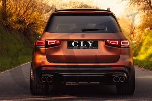 Diffuseur de voiture CLY pour Benz <span class=keywords><strong>Classe</strong></span> <span class=keywords><strong>GLB</strong></span> W247 X247 GLB180 GLB200 SUV, mise à niveau GLB45 AMG, diffuseur arrière, tuyau d'échappement, embouts de lèvre arrière - Product Image 5