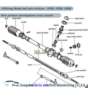Crémaillère de direction assistée 8V513200CE DF7132110A DF7132110B DF9532960 DF9532960B pour <span class=keywords><strong>MAZDA</strong></span> 2 - Product Image 4