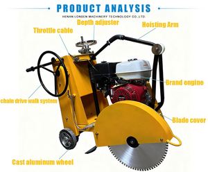 Nouvelle machine à découper le pavé diesel, scie à découper le ciment, fabriquée en Chine - Product Image 2