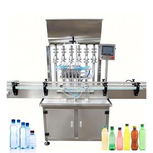 Máquina Llenadora de Líquidos Automática de Alta Velocidad Brenu de Cuatro Cabezales para Yogurt, Mermelada, Jugo, Loción Espesa, Alta Precisión 1%, Plástico - Product Image 6