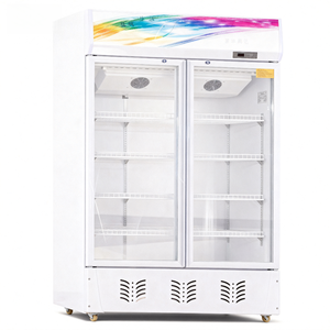 Equipo de Refrigeración Comercial para Exhibición de Carne <span class=keywords><strong>Horizontal</strong></span>, Refrigerador de Exhibición para Restaurante, Enfriador con Puerta de Vidrio de 2 Puertas, LED Mecánico - Product Image 5