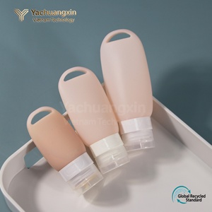 Juego de Botellas de Viaje de Silicona Portátiles de 60 ml, Contenedor Compacto para Desinfectante de Manos con Gancho de Mosquetón para Artículos de Aseo y Uso en Exteriores - Product Image 4