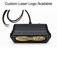 8AA Battery Powered Baja LED Headlight DIY Retrofit Kit with White Amber Handle Switch All Prewired for E-Bike MTB Motorcycle