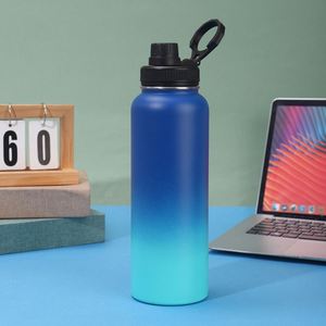Gobelet isotherme en acier inoxydable à double paroi de 40 oz, sans BPA, personnalisable avec logo, pour boissons chaudes et froides, anti-fuite, bouteille d'eau de voyage - Product Image 2