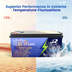 Batterie liquide à décharge profonde 12V 300Ah 12.8V 314Ah, conversion plomb-acide vers lithium, 6000 cycles pour alimentation solaire hors réseau - Product Image 6