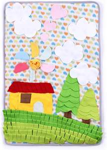 Tapis olfactif pour grands chiens, motif fleurs épanouies, tapis d'alimentation pour animaux de compagnie, jouet interactif de recherche de nourriture - Product Image 3