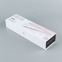 Boîte-cadeau en carton rigide de luxe à fermeture magnétique à couvercle rabattable de quantité minimale de commande basse personnalisée pour emballage de fer à lisser les cheveux plat