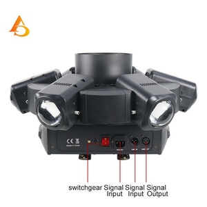 Nuevo Producto: Luz Móvil de Escenario LED de 6 Ojos con Control por Voz RGBW - Product Image 6