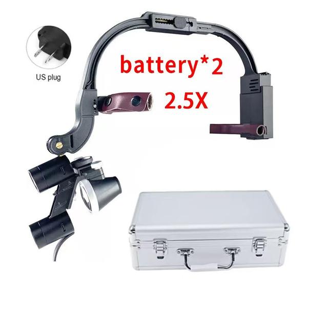 AMAIN 2.5X 3.5X Dr.kim Dental LED Head Light Lamp for Magnification Binocular Loupes 5W Light Dentisit Surgical Headlight