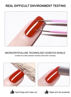 KUDAN Gel de base fonctionnel pour ongles, Top Coat sans résidu, Gel de renforcement, Sûr, Faible odeur, pour Salons de Manucure, DIY, OEM, ODM, Vente en Gros