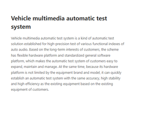 Système de <span class=keywords><strong>test</strong></span> automatique multimédia pour véhicules ABTEC, matériel flexible, plateforme logicielle standardisée - Product Image 2