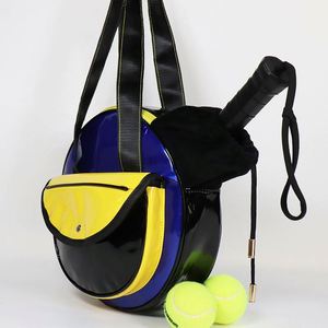 Sac à dos de pickleball BSCI, sac à bandoulière pour raquette de padel en cuir PU personnalisé, forme ronde, sac fourre-tout pour pickleball - Product Image 5