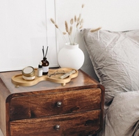 Plateau nuage moderne en bois à un niveau pour la décoration intérieure Plateau de présentation de bijoux en gros personnalisé avec technique de laque