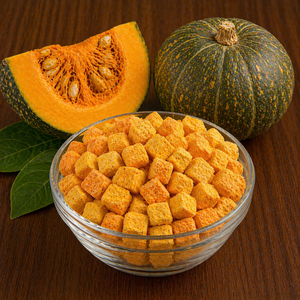 Premium Quality Freeze <b>Dried</b> Pumpkin Cubes Natural <b>Vegetable</b> Ingredient Ready to Use - Product Image 2