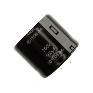 Condensateur traversant EET-UQ2E561KA, 560 µF, 20 %, 250 V, à fixation par clip, distributeur agréé - Product Image 1