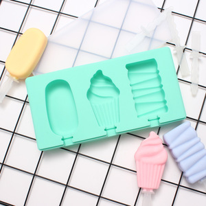 Molde de silicone para picolé de frutas e animais, molde multiformato personalizado para fazer sorvete DIY com tampa - Product Image 3