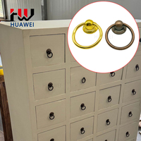 Pièces de meubles HUAWEI, anneau circulaire en plastique, poignées de porte, boutons de canapé, bouton rond, accessoires de décoration pour chaises de salle à manger
