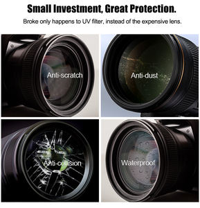 サンプル無料 GiAi Slim 52mm 58mm 62mm 67mm 77mm 82mm カメラUVフィルター マルチコーティングUVレンズフィルター キヤノンカメラ用 - Product Image 4