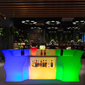 Bancone Bar LED Ricaricabile, Arredamento Portatile in Plastica con Illuminazione per Esterni - Product Image 4