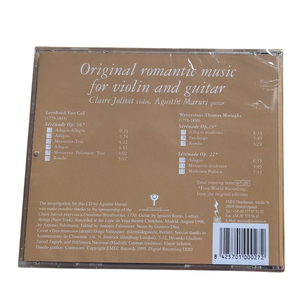 CD de <span class=keywords><strong>musique</strong></span> <span class=keywords><strong>romantique</strong></span> originale pour violon et guitare. Enregistrement définitif de <span class=keywords><strong>musique</strong></span> de chambre <span class=keywords><strong>classique</strong></span> - Product Image 4