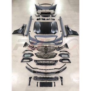 Paraurti AUTO griglie AUTO per Benz classe <span class=keywords><strong>C</strong></span> <span class=keywords><strong>W205</strong></span> cambia in stile C63 <span class=keywords><strong>AMG</strong></span> - Product Image 1
