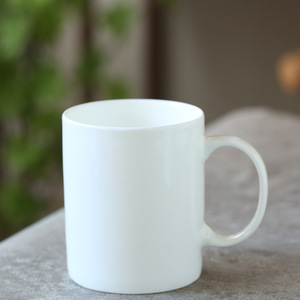 Taza de Cerámica Blanca Pura al Por Mayor a Bajo Precio, Taza para Leche de Desayuno, Taza para el Hogar - Product Image 3