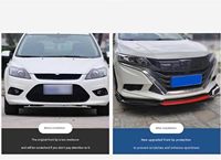 RAPOW pour MG ZS EV MG6 EZS HS EHS Spoiler de pare-chocs avant en fibre de carbone motif PP noir OLIVER Compatible