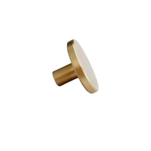 <b>Copper</b> Furniture Handle Round Single Hole Minimalist Drawer <b>Knob</b> 25x20mm Durable - Product Image 3