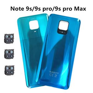 Cubierta de Batería para Redmi <span class=keywords><strong>Note</strong></span> <span class=keywords><strong>9s</strong></span>, Panel Trasero de Vidrio con Diseño de Barra, Carcasa Trasera con Lente para 9 Pro y 9 - Product Image 3