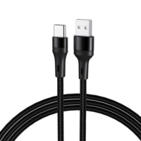 Véritable 1m V8 Charge Rapide Type-c PD Câble USB 60W 3A Transfert de Données Veste en Nylon 5pin Micro pour IOS Téléphones Mobiles Ordinateurs Portables