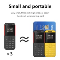 Mini teléfono móvil pequeño BM222, tarjeta Dual, modo de espera Dual, Mini desbloqueo, marcador de teléfono móvil, marcador de 0,66 pulgadas, batería de 380mAh, teléfono