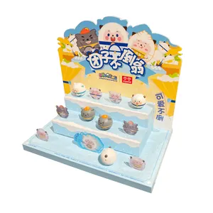 Toys store counter top display stand with support plastic PVC show case