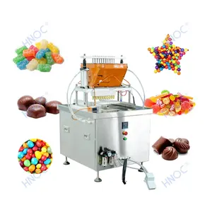 HNOC pequeña escala profesional Chocolate Bonbon Lollipop pectina depositador de goma Mini máquina de moldeo de dulces duros