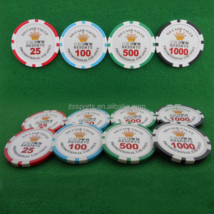 Vente chaude Style Pratique Inoffensif Non Toxique Logo Imprimé Personnalisé Numéros Jetons De Poker En Céramique - Product Image 5
