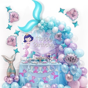 36-Inch Printed S Foil <b>Balloon</b> with <b>Mermaid</b> Tail Design-Single Unit for Birthday Baby Shower Gift Toy - Product Image 2