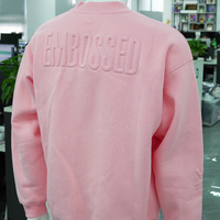 Sudadera con capucha casual unisex de algodón pesado de 345 g con cremallera de un cuarto, hombros caídos, botones en relieve 3D y bordado, ideal para otoño.