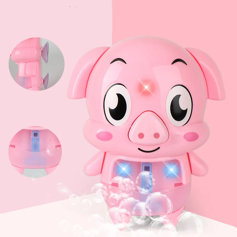 Oem Odm Baby Shower Tijd Bubble Bad Speelgoed Machine Schattige Dieren Octopus Varken Vorm Elektrische Muziek Bubble Bad Speelgoed Bebes Juguetes