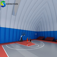 Structure de dôme gonflable en PVC durable pour l'intérieur et l'extérieur, protège contre le froid en hiver et la chaleur en été