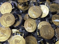Médaille de sport ronde personnalisée pas chère en métal doré pour le kickboxing et la remise de prix sportifs