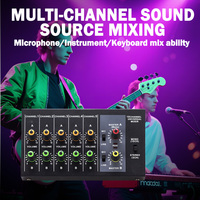Console de mixage audio professionnelle Voxfull 10 canaux, carte son, modèle MAX10, voix réglable pour les applications audio