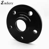 Entretoises de jantes en aluminium forgé noir Embers 5x100, adaptateur de roue 57,1 mm, épaisseur 15/20 mm pour PT Cruiser, Audi, Volkswagen Lavida, Beetle