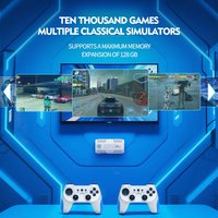 Console de jeu vidéo X10 Pro Game Stick HDTV avec double manette, 50 000 jeux, 128 Go, 50+ simulateurs, lecteur de jeux à domicile
