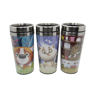 450 ml d'impression en acier inoxydable vide tasse de voiture voiture thermos tasse mug isotherme - Product Image 2