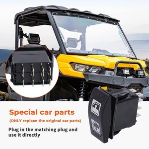 สวิตช์โยก 15A 24V DPDT ON-OFF-ON ABS IP65 สำหรับรถยนต์ RV เรือยอชท์ รถบัส ควบคุมหน้าต่าง - Product Image 4