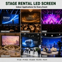 Pantalla LED de Alquiler para Interiores P2.5, 960x960mm, Gabinete Fundido a Presión, Panel de Pantalla de Video para Fondo de Escenario de Conciertos