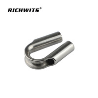 Prix d'usine SS304 Tube de câble métallique en acier inoxydable cosses Ners matériel de gréement