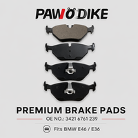Plaquettes de frein prêtes à être expédiées pour BMW Série 3 E46 E36 Essieu arrière Ensemble de plaquettes de frein en céramique 318i 320i 325i 330i Z4 OE 34216761239
